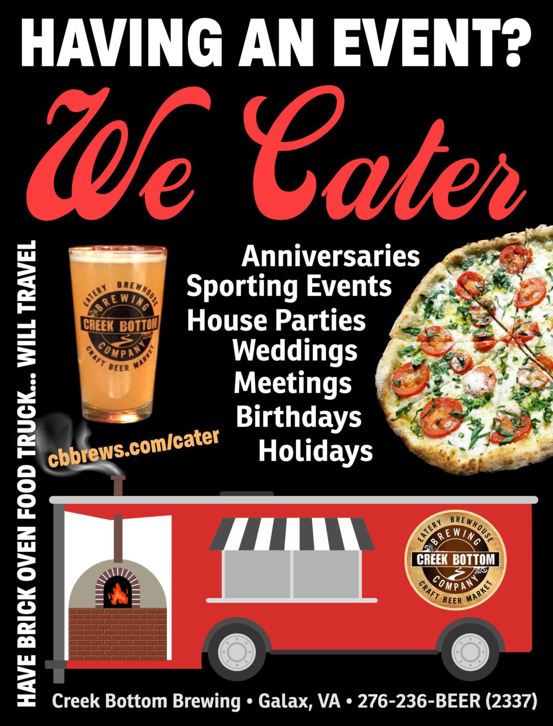 Catering Creek Bottom Brewing