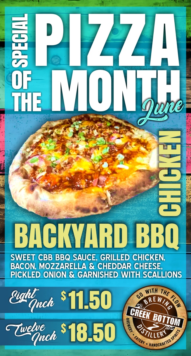 June Pizza of the Month – Backyard BBQ Chicken Pizza!