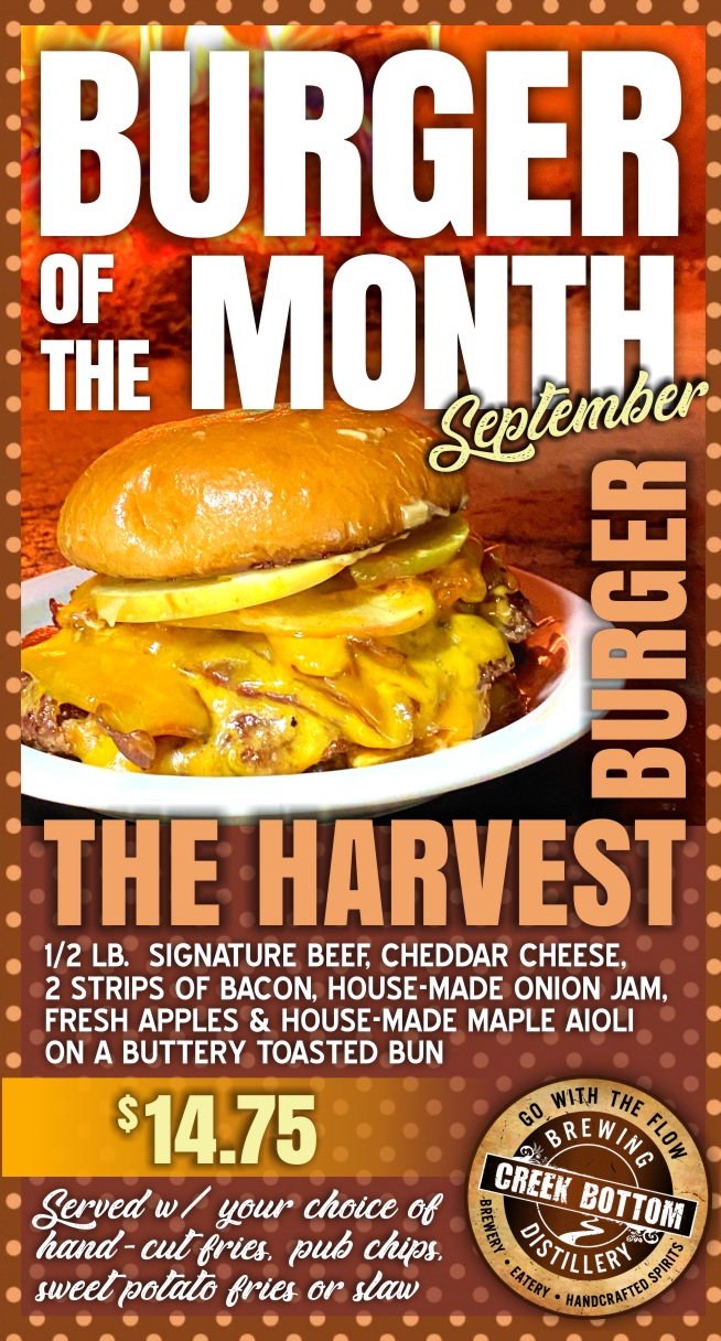 September Burger of the Month – Harvest Burger!