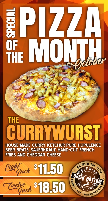 October Pizza of the Month – The Currywurst!