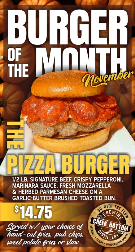 November Burger of the Month – Pizza Burger