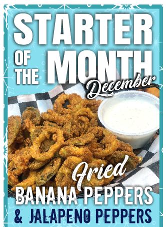 December Starter of the Month – Fried Banana & Jalapeno Peppers!